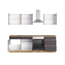 Held Möbel Küchenzeile Turin 240 Cm Graphit-Wotaneiche Mit E-Geräten 23 Held Möbel Küchenzeile Turin 240 Cm Graphit-Wotaneiche Mit E-Geräten -Küche Zu Hause 61679 11016600 1101.6311 2