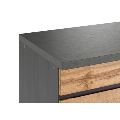 Held Möbel Küchenzeile Turin 240 Cm Wotaneiche-Graphit Mit E-Geräten 7 Held Möbel Küchenzeile Turin 240 Cm Wotaneiche-Graphit Mit E-Geräten – Bild 7