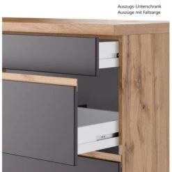 Held Möbel Winkelküche Turin 300 X 240 Cm Graphit-Wotaneiche Ohne E-Geräte -Küche Zu Hause 65225 11016600 1130.6311 8