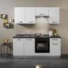 Marinelli Cucine Küchenzeile Lucia 195 Cm Lärche - Weiß