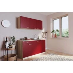 Respekta Singleküche Luis 150 Cm Rot-Eiche Sägerau 7 Respekta Singleküche Luis 150 Cm Rot-Eiche Sägerau -Küche Zu Hause 658048 4384 3