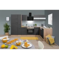 Respekta Winkelküche KBL310ESGS 310 Cm Grau-Eiche Sonoma Sägerau Nachbildung -Küche Zu Hause 6861918 KBL310ESGS 03
