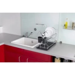 Wenko Geschirrabtropfer Premium Duo Schwarz-Chrom 36 Cm X 50 Cm X 24 Cm 6 Wenko Geschirrabtropfer Premium Duo Schwarz-Chrom 36 Cm X 50 Cm X 24 Cm -Küche Zu Hause 686734 1068 3