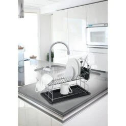 Wenko Geschirrabtropfer Premium Duo Schwarz-Chrom 36 Cm X 50 Cm X 24 Cm 7 Wenko Geschirrabtropfer Premium Duo Schwarz-Chrom 36 Cm X 50 Cm X 24 Cm -Küche Zu Hause 686734 1068 4