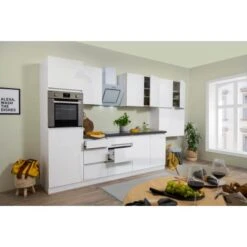 Respekta Küchenzeile Ohne E-Geräte 370 Cm Grifflos Weiß Hochglanz -Küche Zu Hause 6981195 4384 3