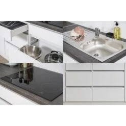 Respekta Küchenzeile Ohne E-Geräte 370 Cm Grifflos Weiß Hochglanz -Küche Zu Hause 6981195 4384 5