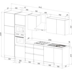 Respekta Premium Küchenzeile GLRP345HESWGKEOES Grifflos 345 Cm Weiß Eiche NB 29 Respekta Premium Küchenzeile GLRP345HESWGKEOES Grifflos 345 Cm Weiß Eiche NB -Küche Zu Hause 7014707 4384 9