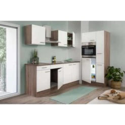 Respekta Küchenzeile Ohne E-Geräte 300 Cm Weiß Seidengl.-Eiche York 14 Respekta Küchenzeile Ohne E-Geräte 300 Cm Weiß Seidengl.-Eiche York -Küche Zu Hause 7053911 4384 LBKB300EYW 03