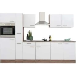 Respekta Küchenzeile Ohne E-Geräte 300 Cm Weiß Seidengl.-Eiche York 22 Respekta Küchenzeile Ohne E-Geräte 300 Cm Weiß Seidengl.-Eiche York -Küche Zu Hause 7053911 4384 LBKB300EYW 05