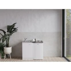 Respekta Miniküche Pantry 100S 100 Cm Weiß