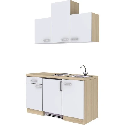 Flex-Well Exclusiv Küchenzeile Abaco 150 Cm Perlmutt Glänzend-Akazie Nachbildung 1 Flex-Well Exclusiv Küchenzeile Abaco 150 Cm Perlmutt Glänzend-Akazie Nachbildung