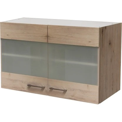 Flex-Well Glas-Oberschrank 100 Cm Arizona San Remo Eiche 1 Flex-Well Glas-Oberschrank 100 Cm Arizona San Remo Eiche