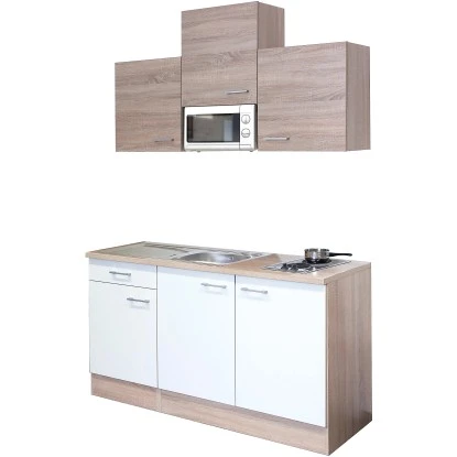 Flex-Well Classic Singleküche Florida 150 Cm Sonoma Eiche-Weiß-Sonoma Eiche 2 Flex-Well Classic Singleküche Florida 150 Cm Sonoma Eiche-Weiß-Sonoma Eiche – Bild 2