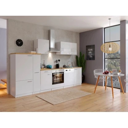 Respekta Küchenzeile KB310WWC 310 Cm Weiß 1 Respekta Küchenzeile KB310WWC 310 Cm Weiß