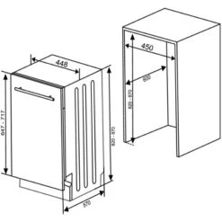 Respekta Einbaugeschirrspüler GSP45VV 45 Cm Schwarz Vollintegriert -Küche Zu Hause 818909 4384 9