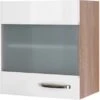 Flex-Well Exclusiv Hängeschrank Valero 50 Cm X 55 Cm Hochglanz Weiß-Sonoma Eiche