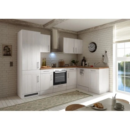 Respekta Premium Winkelküche 280 X 172 Cm Landhaus Lärche Weiß Nachbildung 1 Respekta Premium Winkelküche 280 X 172 Cm Landhaus Lärche Weiß Nachbildung