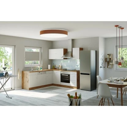 Held Möbel Küchenzeile Sorrento 210 Cm Weiß-Wotaneiche Winkel 1 Held Möbel Küchenzeile Sorrento 210 Cm Weiß-Wotaneiche Winkel