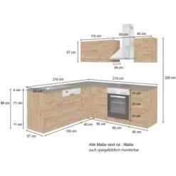 Held Möbel Küchenzeile Sorrento 210 Cm Weiß-Wotaneiche Winkel 21 Held Möbel Küchenzeile Sorrento 210 Cm Weiß-Wotaneiche Winkel -Küche Zu Hause 853389 11016600 5