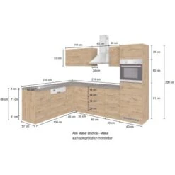 Held Möbel Küchenzeile Sorrento 210/ 270 Cm Weiß-Wotaneiche Winkel 22 Held Möbel Küchenzeile Sorrento 210/ 270 Cm Weiß-Wotaneiche Winkel -Küche Zu Hause 853413 11016600 5