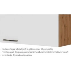 Held Möbel Klapphängeschrank Sorrento BxHxT 100 X 57 X 34 Cm Weiß-Wotaneiche -Küche Zu Hause 853743 11016600 10