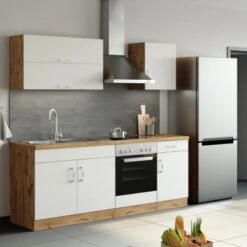 Held Möbel Klapphängeschrank Sorrento BxHxT 100 X 57 X 34 Cm Weiß-Wotaneiche -Küche Zu Hause 853743 11016600 12