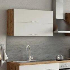 Held Möbel Klapphängeschrank Sorrento BxHxT 100 X 57 X 34 Cm Weiß-Wotaneiche -Küche Zu Hause 853743 11016600 6