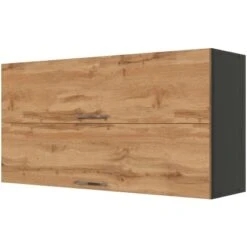 Held Möbel Klapphängeschrank Sorrento BxHxT 110 X 57 X 34 Cm Wotaneiche-Grafit