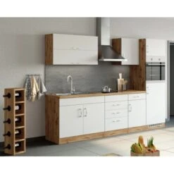 Held Möbel Unterschrank Sorrento 50 X 85 X 60 Cm Tür Schubk. + EL-B. Weiß-Wotan. -Küche Zu Hause 853760 11016600 14