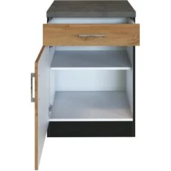 Held Möbel Unterschrank Sorrento 50 X 85 X 60 Cm Tür Schub. + EL-B. Wotan.-Graf. -Küche Zu Hause 853764 11016600 3