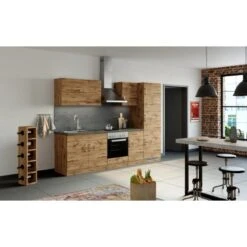 Held Möbel Spülenschrank Sorrento B100 X H85 X T60 Cm 2 Türen Wotaneiche -Küche Zu Hause 853819 11016600 14