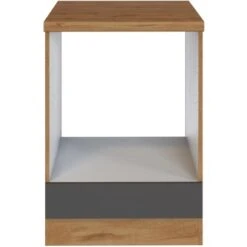 Held Möbel Herdumbau Sorrento 60 X 85 X 60 Cm Nische F. Ofen Anthr.-Wotaneiche -Küche Zu Hause 853835 11016600 2