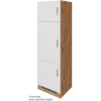 Held Möbel Kühlschrankumbau Sorrento B60 X H200 X T60 Cm Nische Weiß-Wotaneiche 1 Held Möbel Kühlschrankumbau Sorrento B60 X H200 X T60 Cm Nische Weiß-Wotaneiche