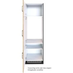 Held Möbel Kühlschrankumbau Sorrento B60x H200x T60 Cm Nische Wotaneiche-Grafit 11 Held Möbel Kühlschrankumbau Sorrento B60x H200x T60 Cm Nische Wotaneiche-Grafit -Küche Zu Hause 853862 11016600 3