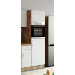 Held Möbel Ofen-Kühlschrankumbau Sorrento B60 X H200 X T60 Cm Weiß-Wotaneiche -Küche Zu Hause 853869 11016600 8