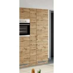 Held Möbel Apothekerschrank Sorrento 30x 200x 60 Cm 2 Ausz. 5 Fächer Wotaneiche -Küche Zu Hause 853931 11016600 9