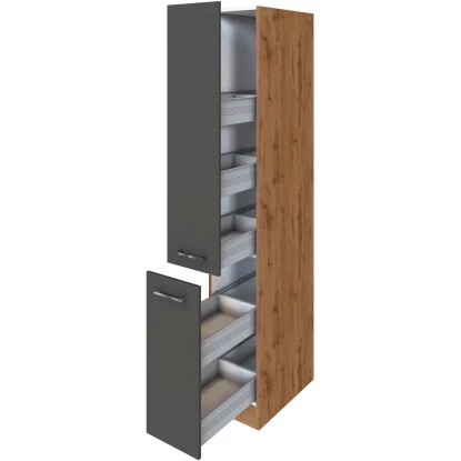 Held Möbel Apothekerschrank Sorrento 30x 200x 60 Cm 2 Ausz. 5 Fäch. Ant.-Wotan. 3 Held Möbel Apothekerschrank Sorrento 30x 200x 60 Cm 2 Ausz. 5 Fäch. Ant.-Wotan. – Bild 3