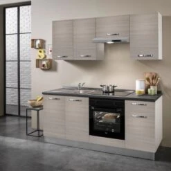 Marinelli Cucine Küchenzeile Bea 195 Cm Holzoptik - Weiß -Küche Zu Hause 8783516 2657 3