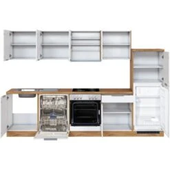 Held Möbel Küchenzeile 300 Cm Matt Weiß-Wotaneiche 21 Held Möbel Küchenzeile 300 Cm Matt Weiß-Wotaneiche -Küche Zu Hause 901 11016600 1107.6291 2 4