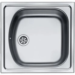 Eurodomo Einbauspüle Norm 45,5 Cm X 43,5 Cm Edelstahl Glatt