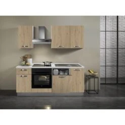 Küchenzeile Lola 210 Cm Eiche Hell-Weiß 9 Küchenzeile Lola 210 Cm Eiche Hell-Weiß -Küche Zu Hause 934489 2657 2