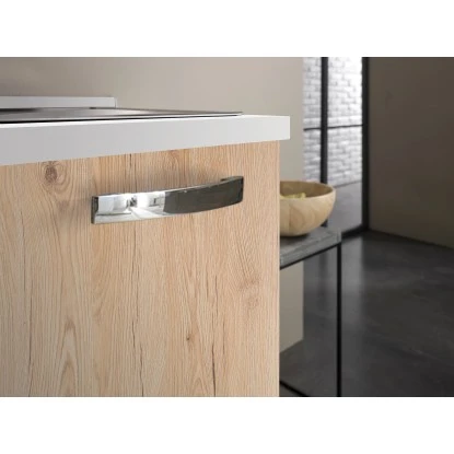 Küchenzeile Lola 210 Cm Eiche Hell-Weiß 5 Küchenzeile Lola 210 Cm Eiche Hell-Weiß – Bild 5