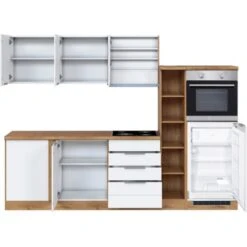 Held Möbel Winkelküche 240 Cm - 270 Cm Matt Weiß-Wotaneiche -Küche Zu Hause 93 11016600 1029.6291 2b 4