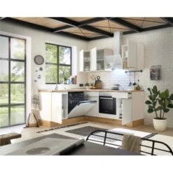 Respekta Küchenzeile Marleen 220 Cm Artisan-Eiche Weiß Winkel -Küche Zu Hause 980034 4384 3