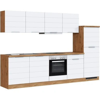 Held Möbel Küchenzeile 300 Cm Matt Weiß-Wotaneiche 6 Held Möbel Küchenzeile 300 Cm Matt Weiß-Wotaneiche – Bild 6