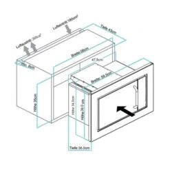 Respekta Einbau-Mikrowelle MW 800 Edelstahl Mit Grill-Funktion 800 W 5 Respekta Einbau-Mikrowelle MW 800 Edelstahl Mit Grill-Funktion 800 W -Küche Zu Hause a einbaumikrowelle mw800 3