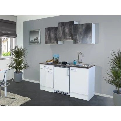 Flex-Well Classic Singleküche Lucca 150 Cm Weiß-Caledonia 1 Flex-Well Classic Singleküche Lucca 150 Cm Weiß-Caledonia