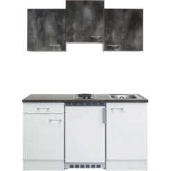 Flex-Well Classic Singleküche Lucca 150 Cm Weiß-Caledonia 10 Flex-Well Classic Singleküche Lucca 150 Cm Weiß-Caledonia -Küche Zu Hause uccacaledonia frei frontal